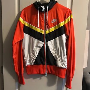 Nike zip-up hooded track jacket